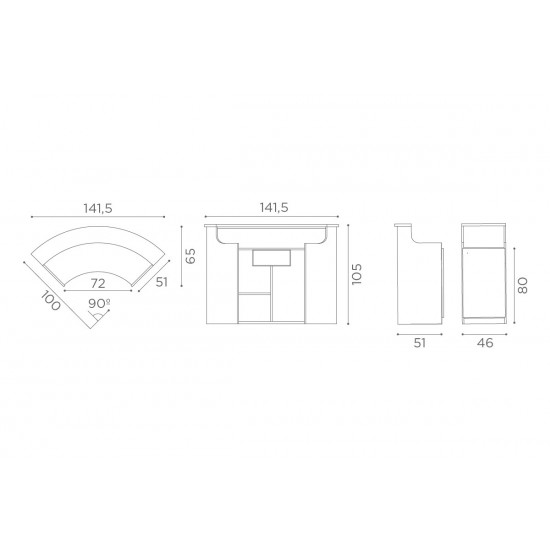Vastuvõtulaud Salon Ambience Form