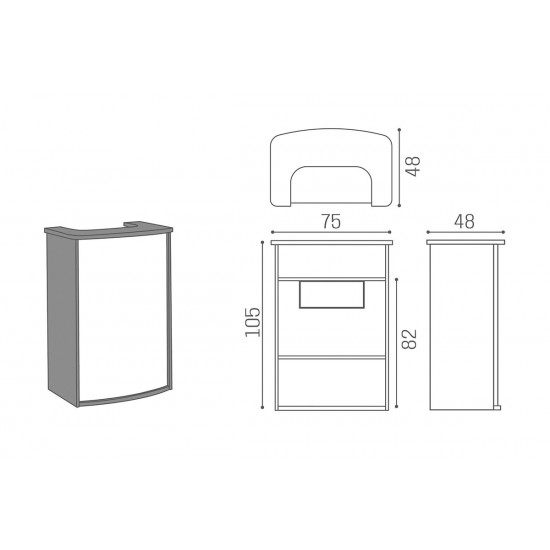Vastuvõtulaud Salon Ambience Hi-Pod