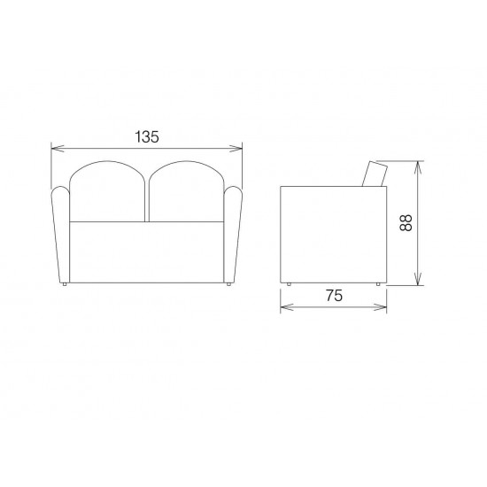 Диван для зоны ожидания Vezzosi Royal Sofa