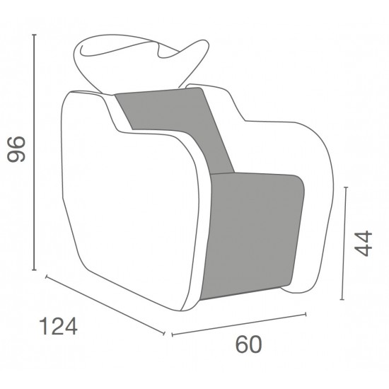 Juuksuri pesuvalamu Luca Rossini Gilda