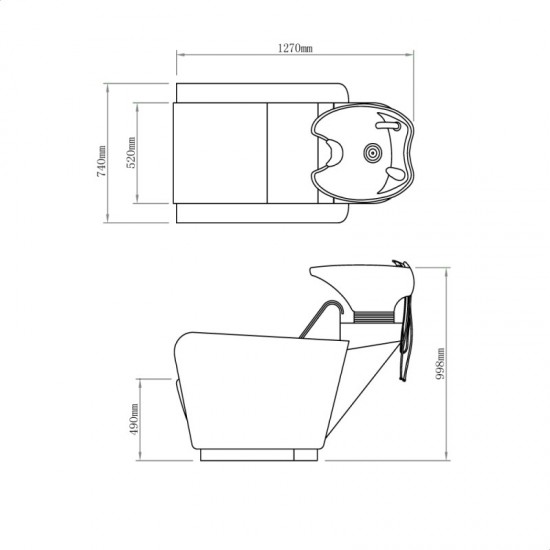 Frizieru izlietne DIR Olympic - ar masāžu