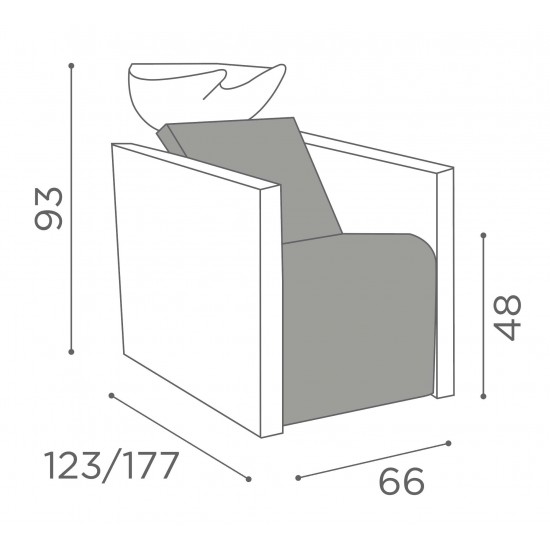  Juuksuri pesuvalamu Salon Ambience Ergowash