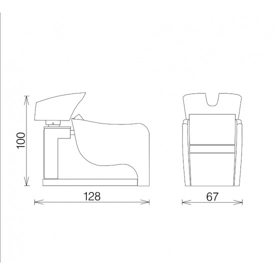 Juuksuri pesuvalamu Vezzosi Curve