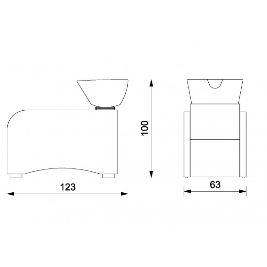 Juuksuri pesuvalamu Vezzosi Rock