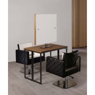 Kahepoolne juuksurisalongi peegel London