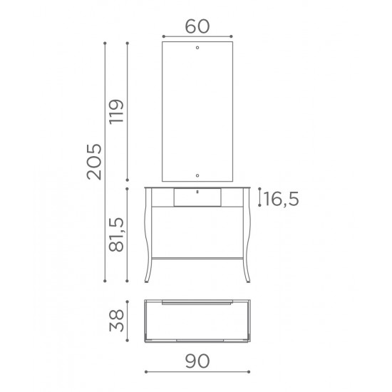 Зеркало парикмахерское Salon Ambience Secret