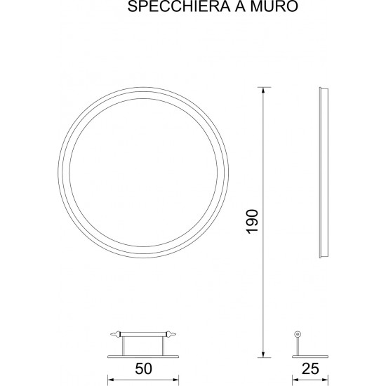 Juuksurisalongi peegel Vezzosi Flora