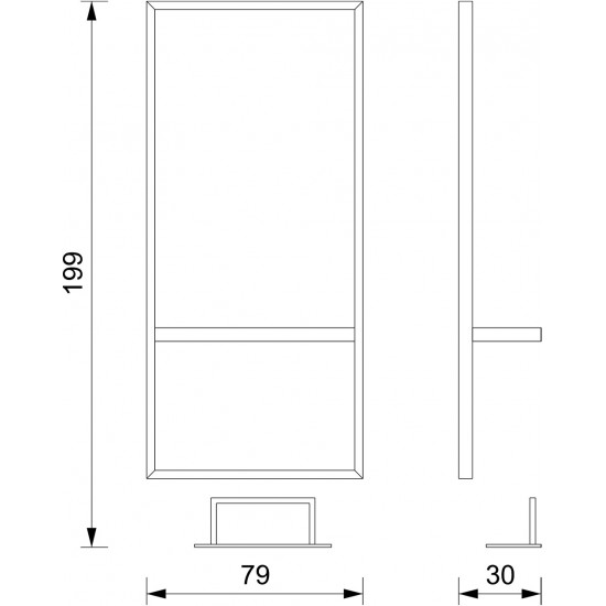 Salon station mirror Vezzosi Industrial