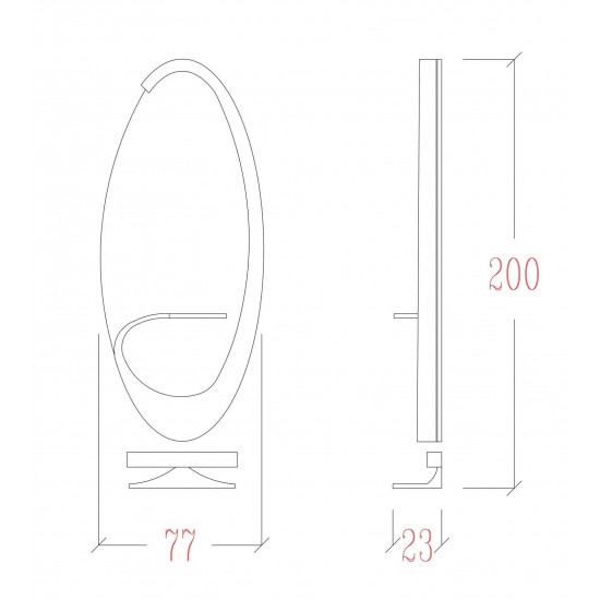 Kirpyklos veidrodis Vezzosi S Wall