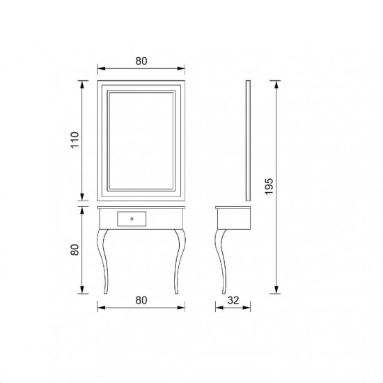 Frizieru spogulis Vezzosi Sophia One