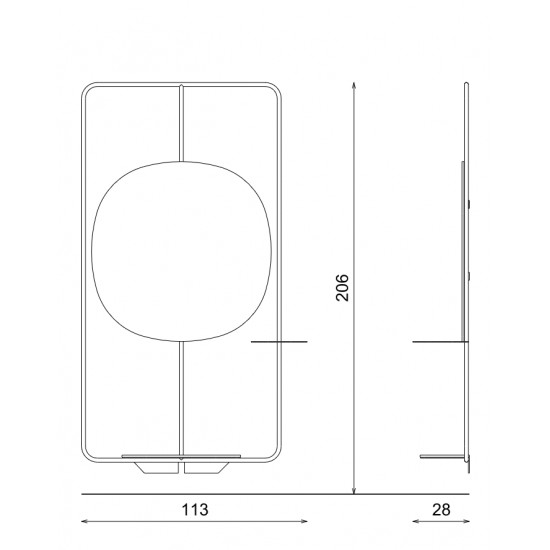 Juuksurisalongi peegel Vezzosi Wall