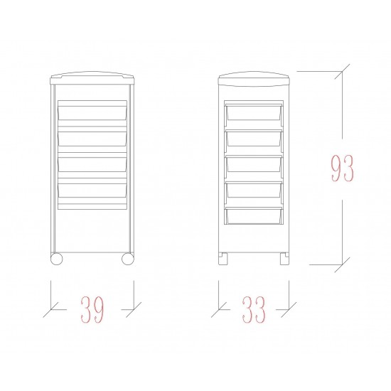 Salon Trolley Vezzosi Wow